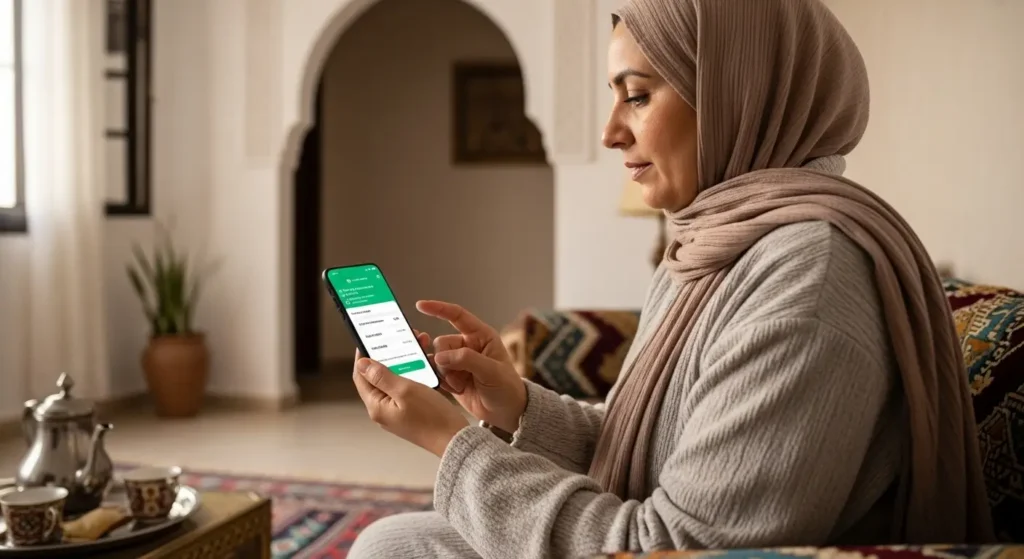 Booking an ENT appointment online in Morocco using a smartphone