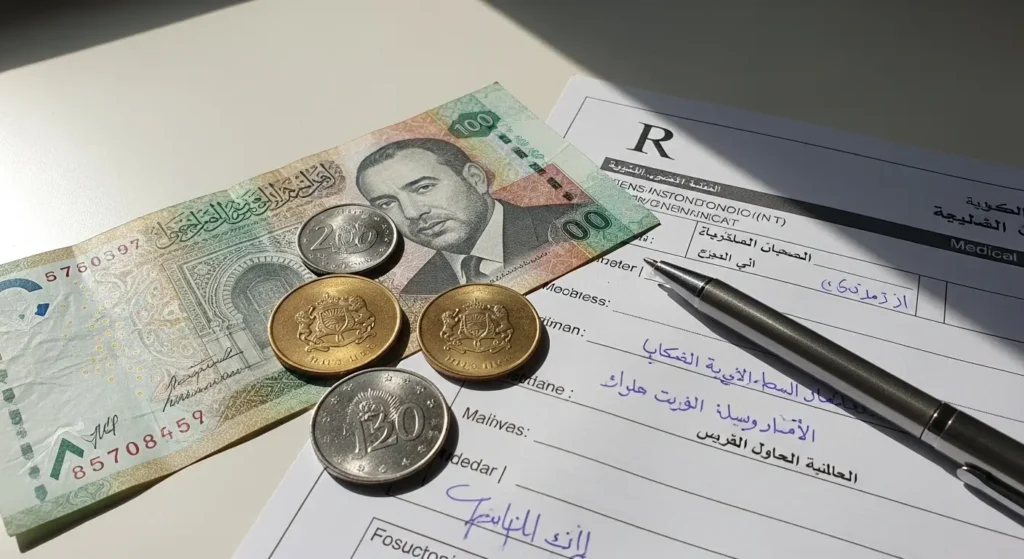 ENT consultation cost in Morocco in Moroccan dirhams