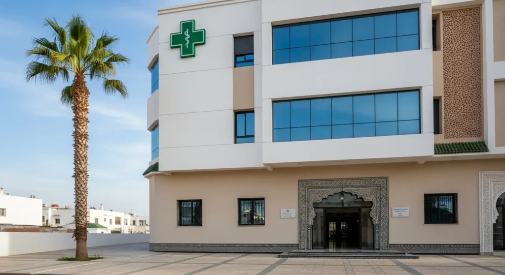 Modern medical clinic in Casablanca offering hijama services with professional healthcare standards