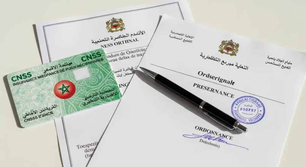 CNSS insurance card, medical invoice, and prescription required for ultrasound reimbursement in Morocco